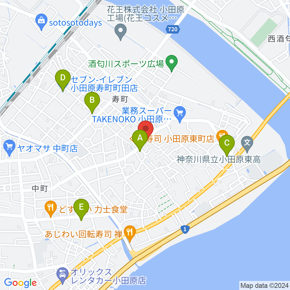 Miura Guitar Repair Workshop周辺のコンビニエンスストア一覧地図