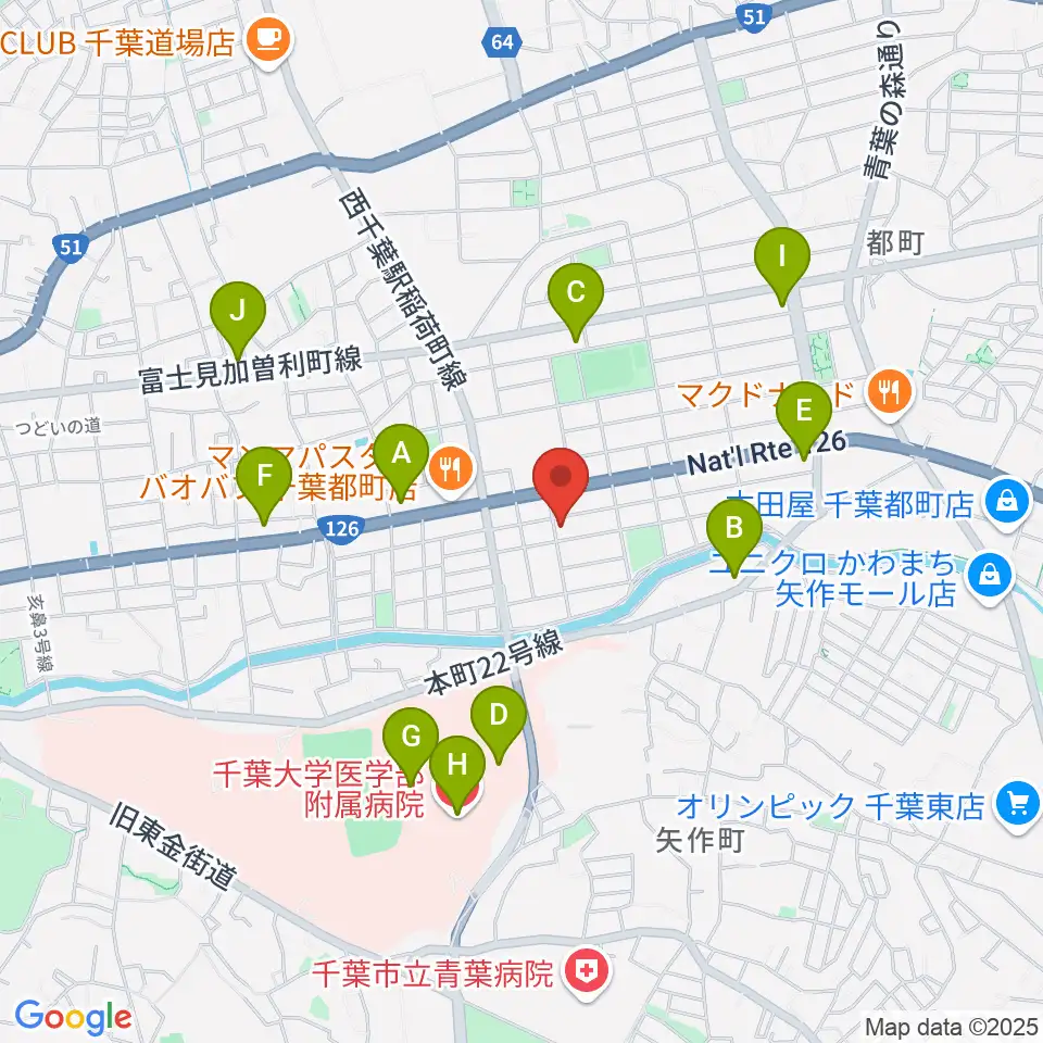 2AWスクエア周辺のコンビニエンスストア一覧地図