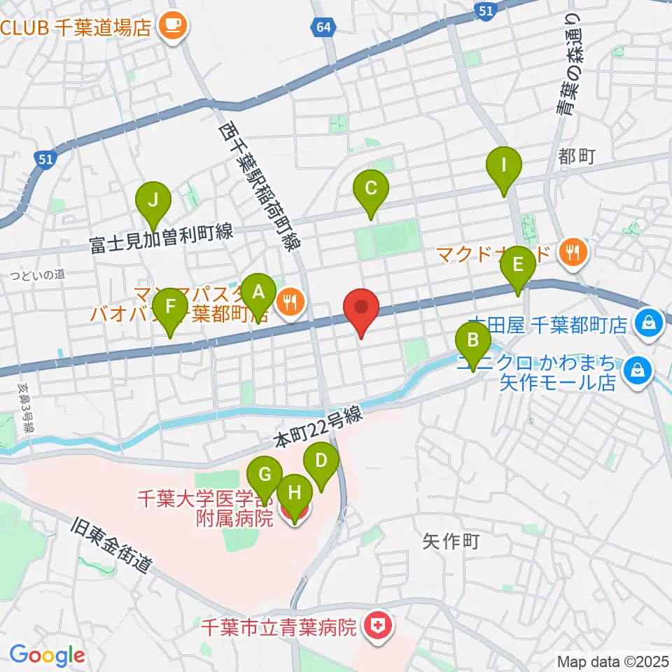 2AWスクエア周辺のコンビニエンスストア一覧地図