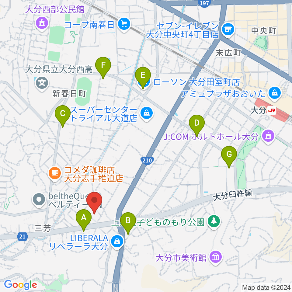 音楽教室Cafe 三月の水周辺のコンビニエンスストア一覧地図