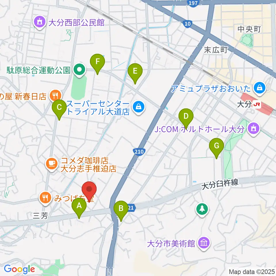 音楽教室Cafe 三月の水周辺のコンビニエンスストア一覧地図