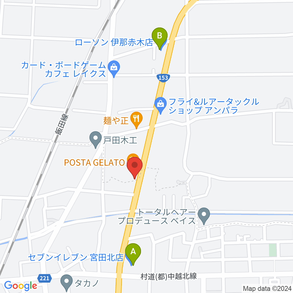 テガミスタジオ周辺のコンビニエンスストア一覧地図