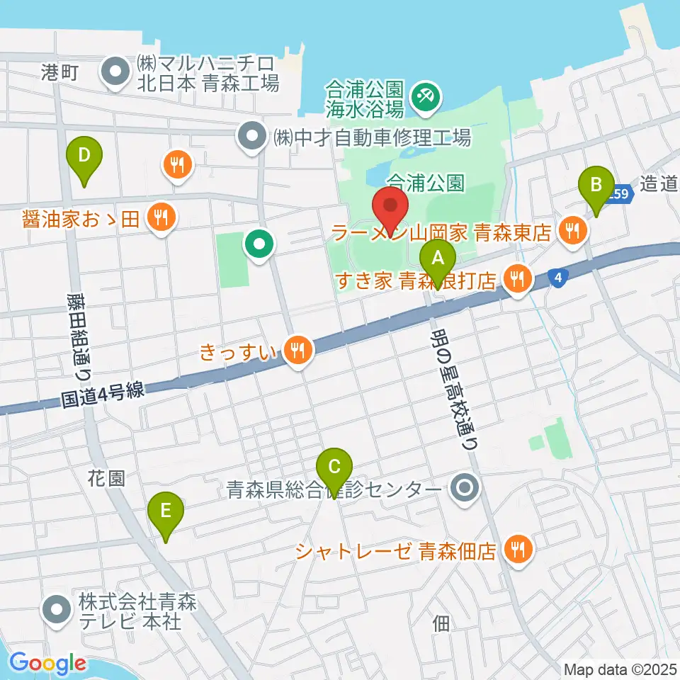 ダイシンベースボールスタジアム周辺のコンビニエンスストア一覧地図