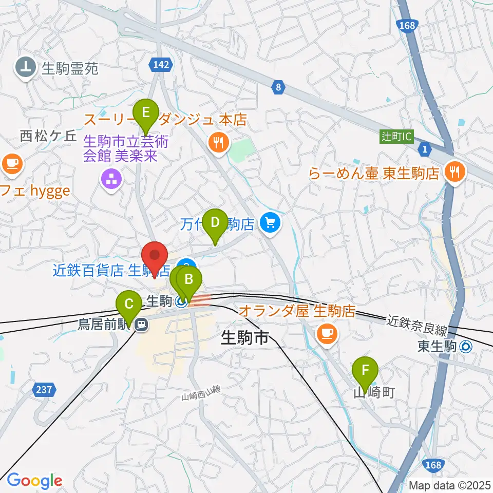 たけまるホール周辺のコンビニエンスストア一覧地図
