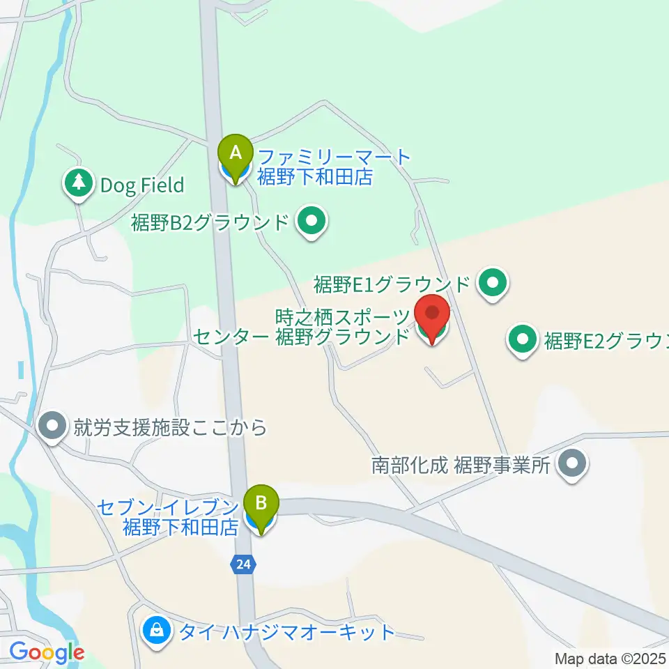 時之栖スポーツセンター 裾野グラウンド周辺のコンビニエンスストア一覧地図