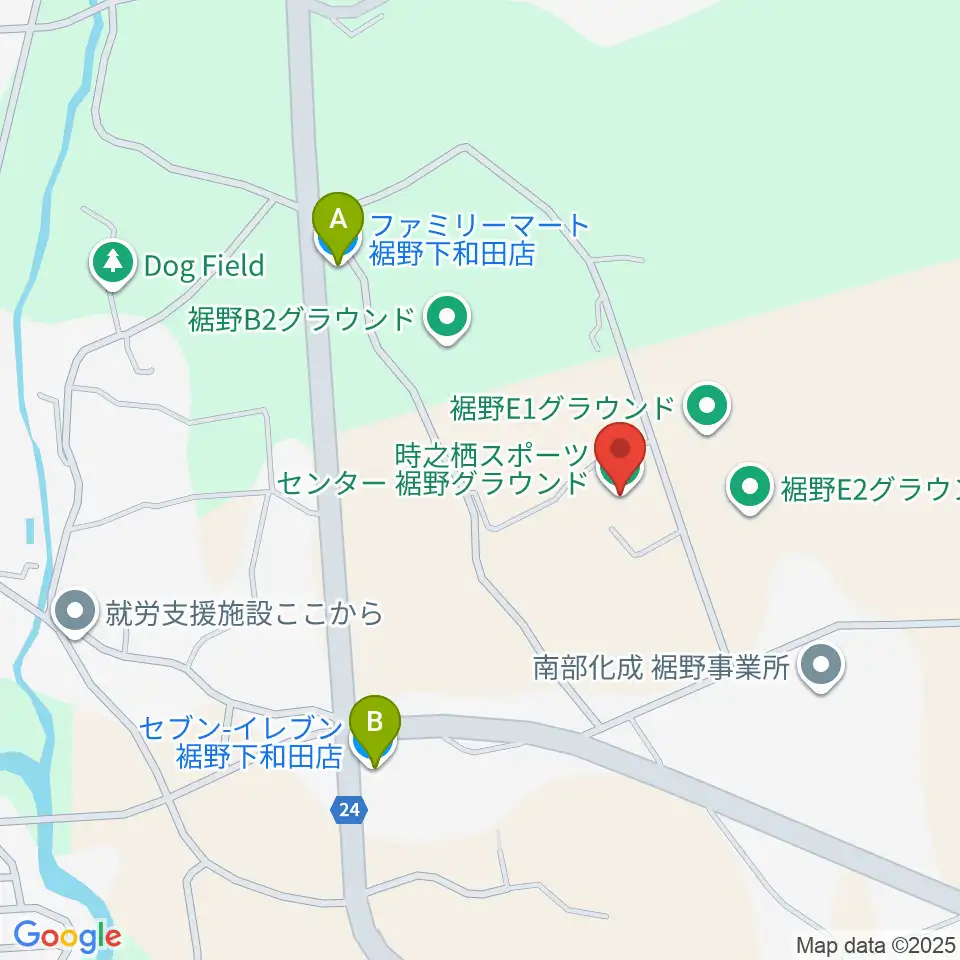 時之栖スポーツセンター 裾野グラウンド周辺のコンビニエンスストア一覧地図