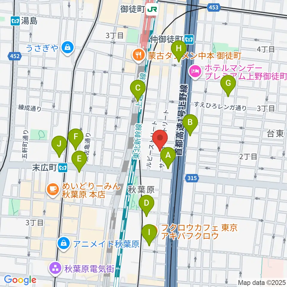 和の音交流館周辺のコンビニエンスストア一覧地図