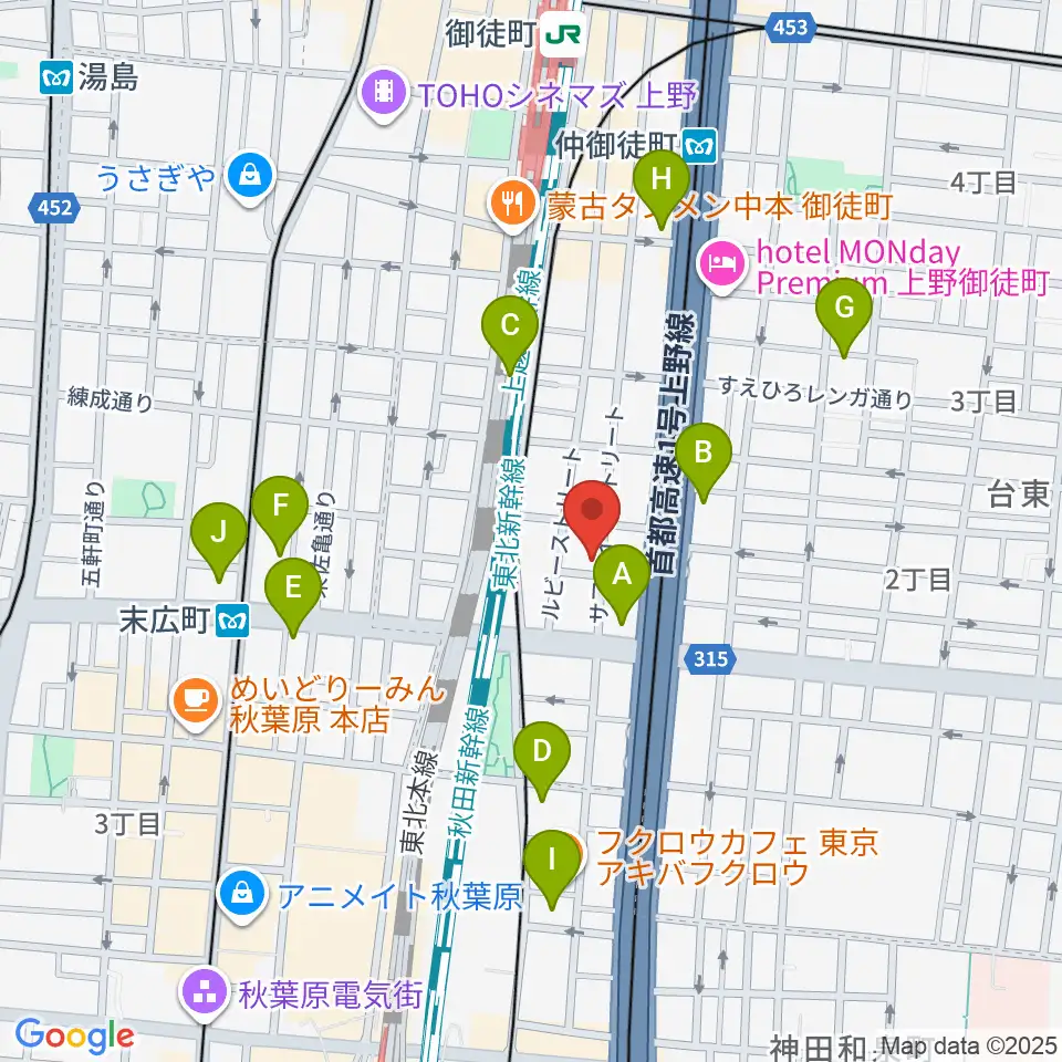 和の音交流館周辺のコンビニエンスストア一覧地図