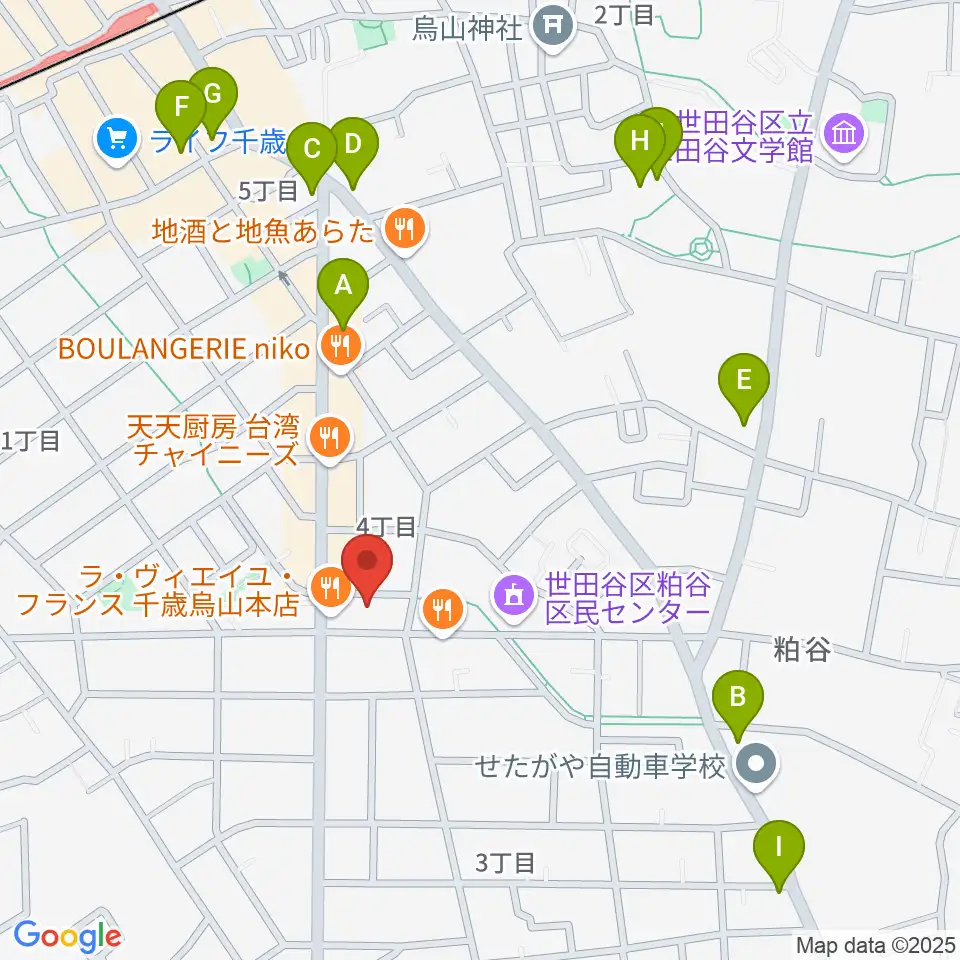 ユリミュージックキャンパス千歳鳥山教室周辺のコンビニエンスストア一覧地図