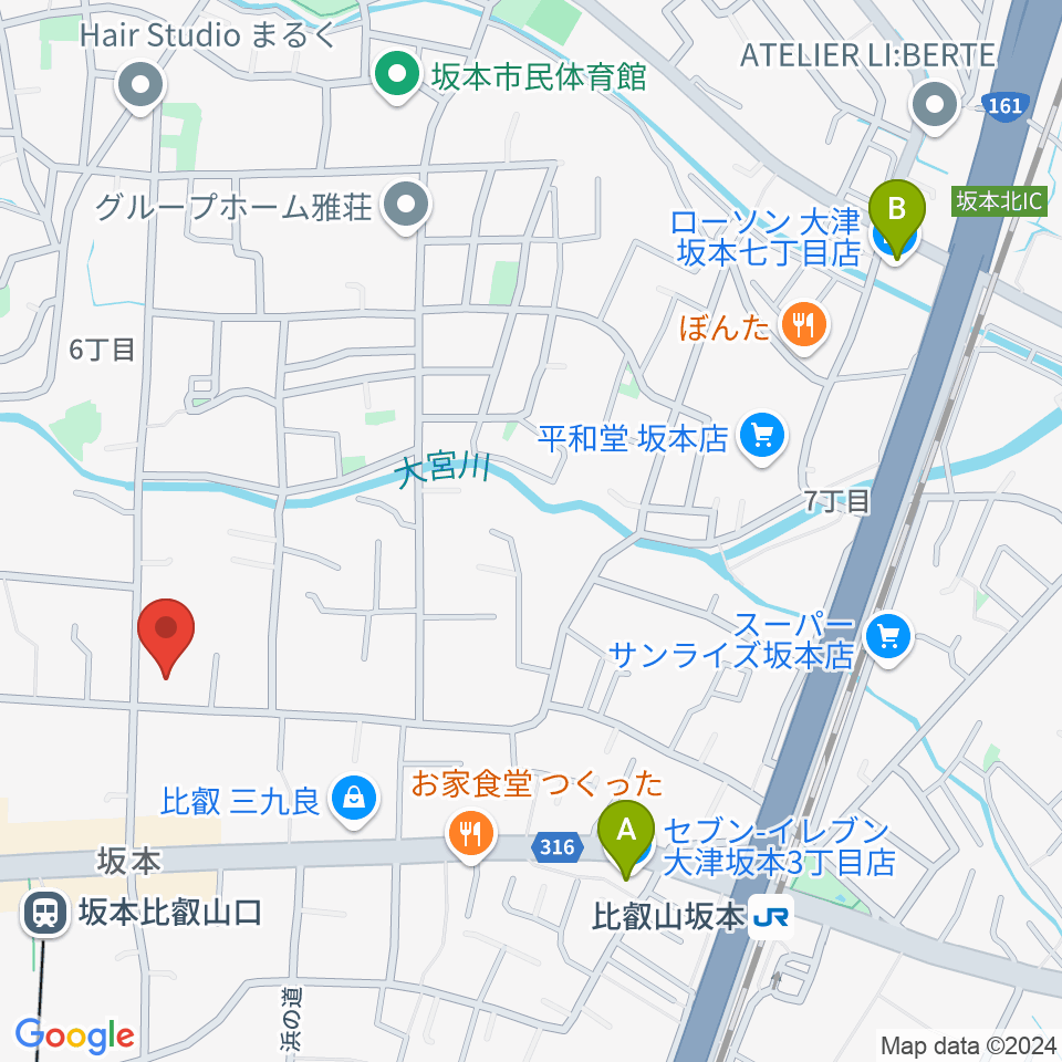 ラプリマ音楽教室周辺のコンビニエンスストア一覧地図