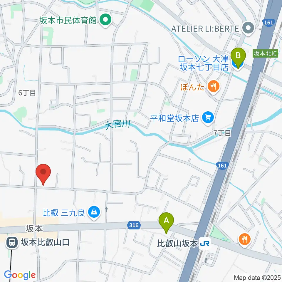 ラプリマ音楽教室周辺のコンビニエンスストア一覧地図