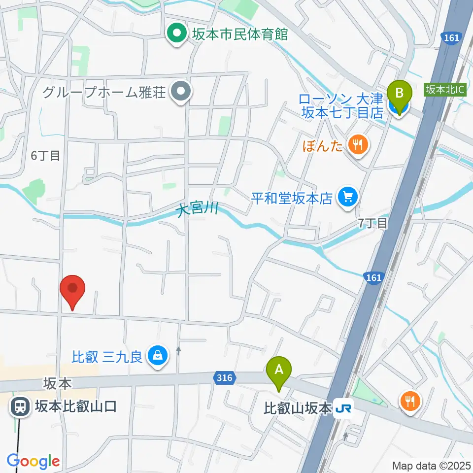 ラプリマ音楽教室周辺のコンビニエンスストア一覧地図