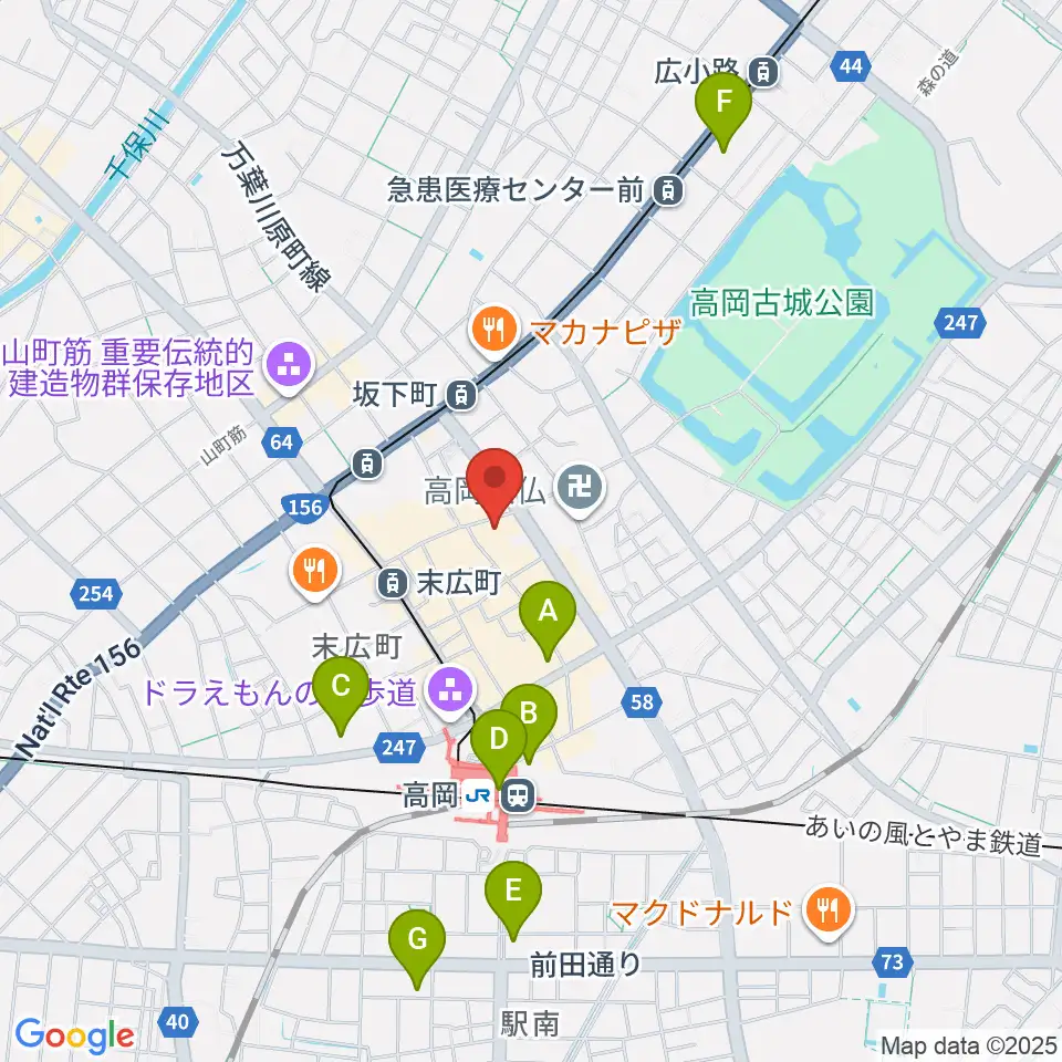 御旅屋座周辺のコンビニエンスストア一覧地図