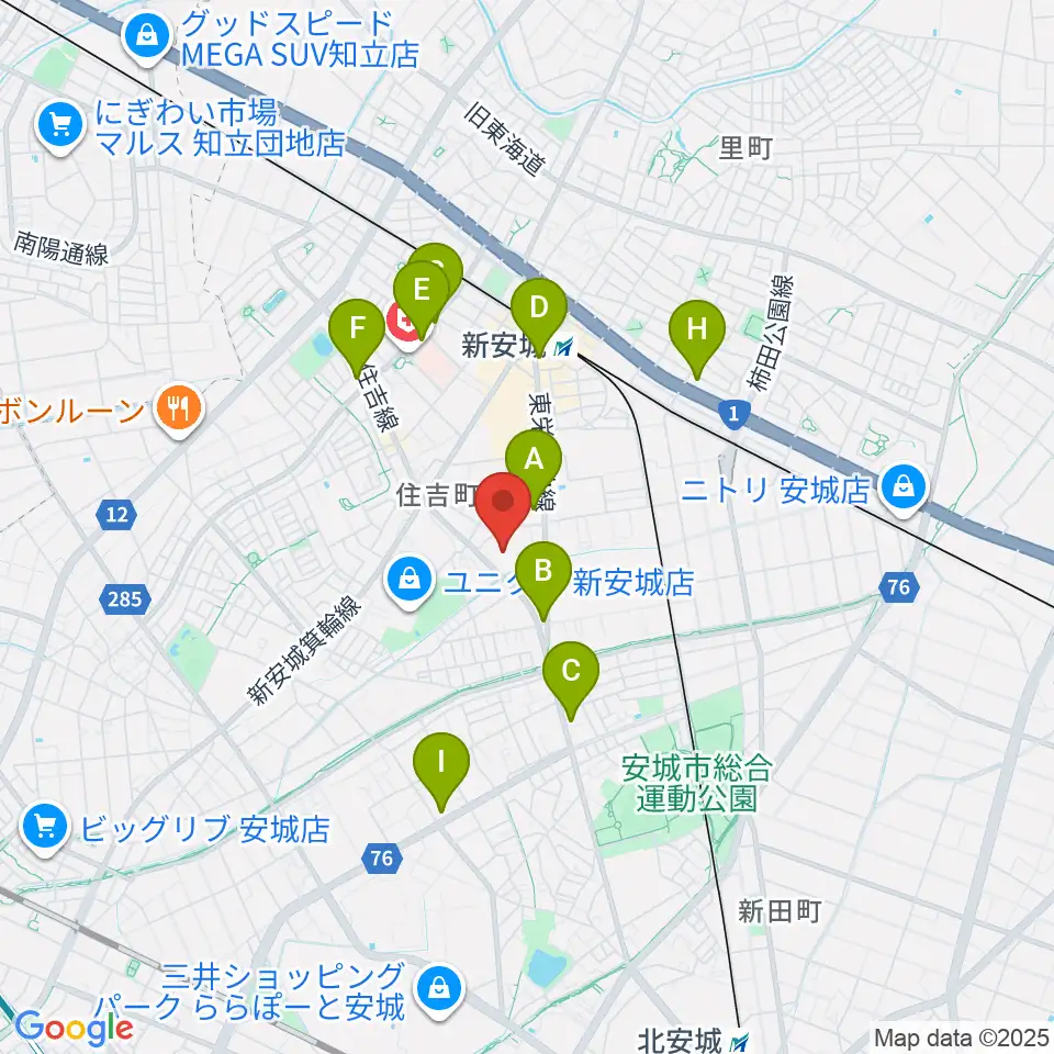 ボーカル教室かのん周辺のコンビニエンスストア一覧地図