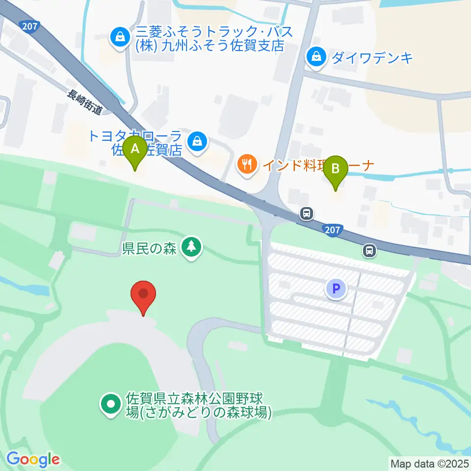 さがみどりの森球場周辺のコンビニエンスストア一覧地図
