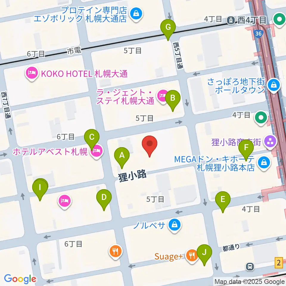 サツゲキ周辺のコンビニエンスストア一覧地図