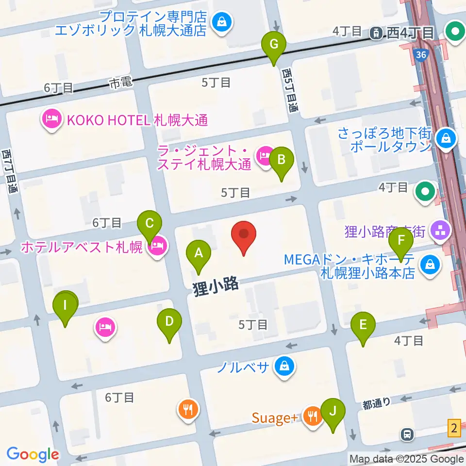 サツゲキ周辺のコンビニエンスストア一覧地図