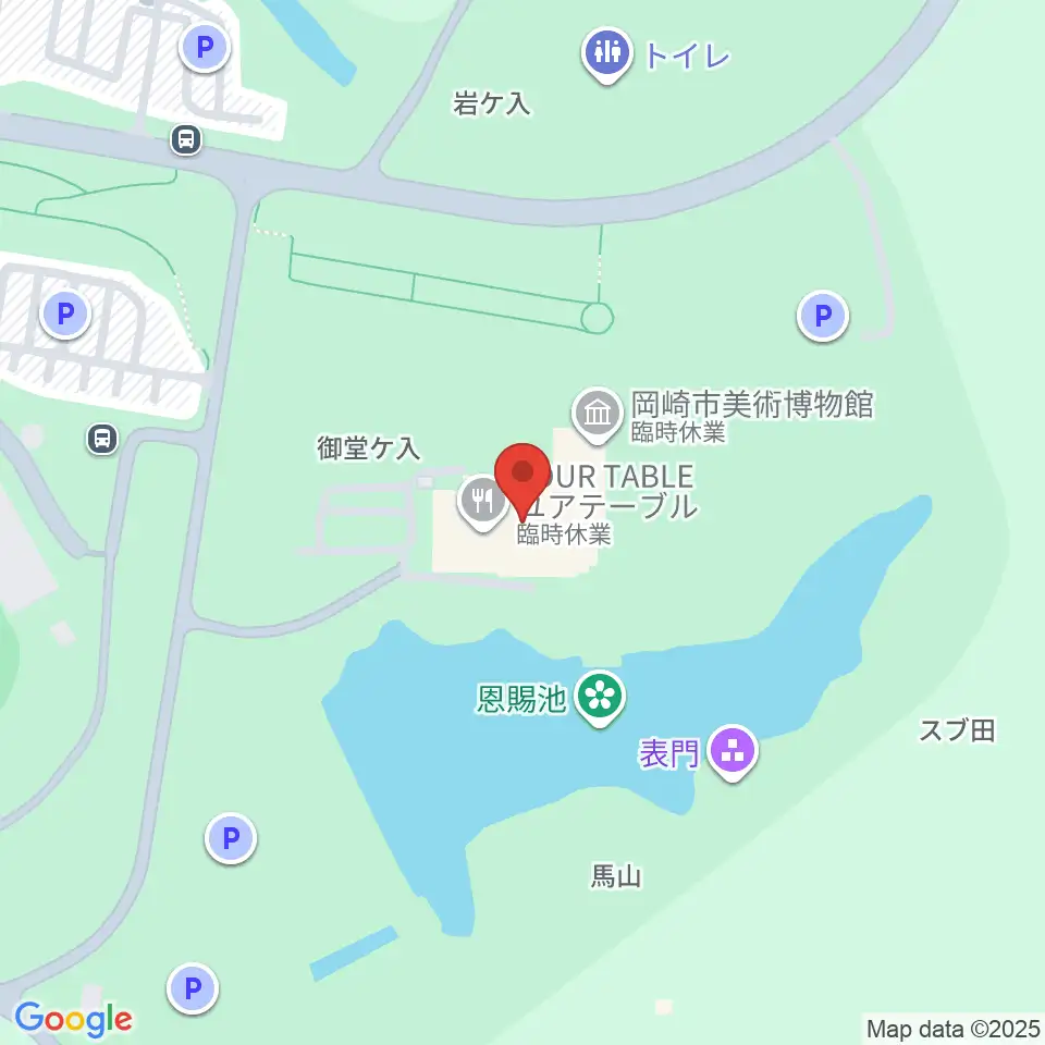 岡崎市美術博物館周辺のコンビニエンスストア一覧地図