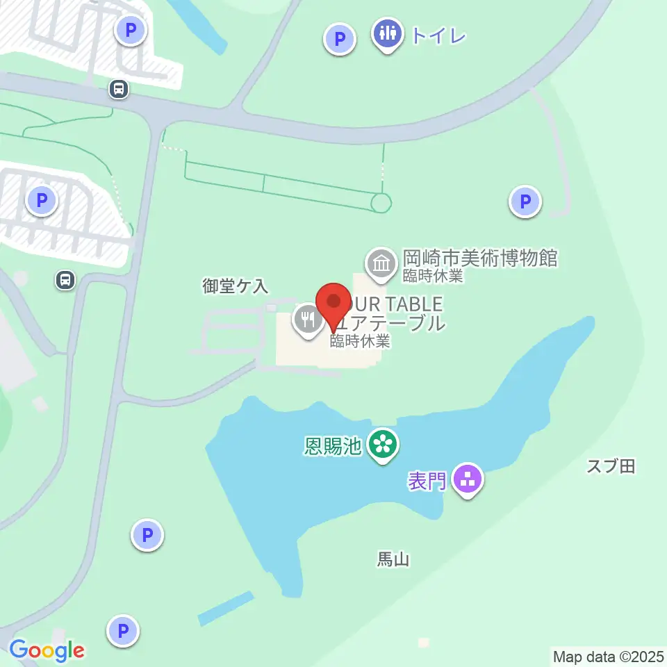 岡崎市美術博物館周辺のコンビニエンスストア一覧地図