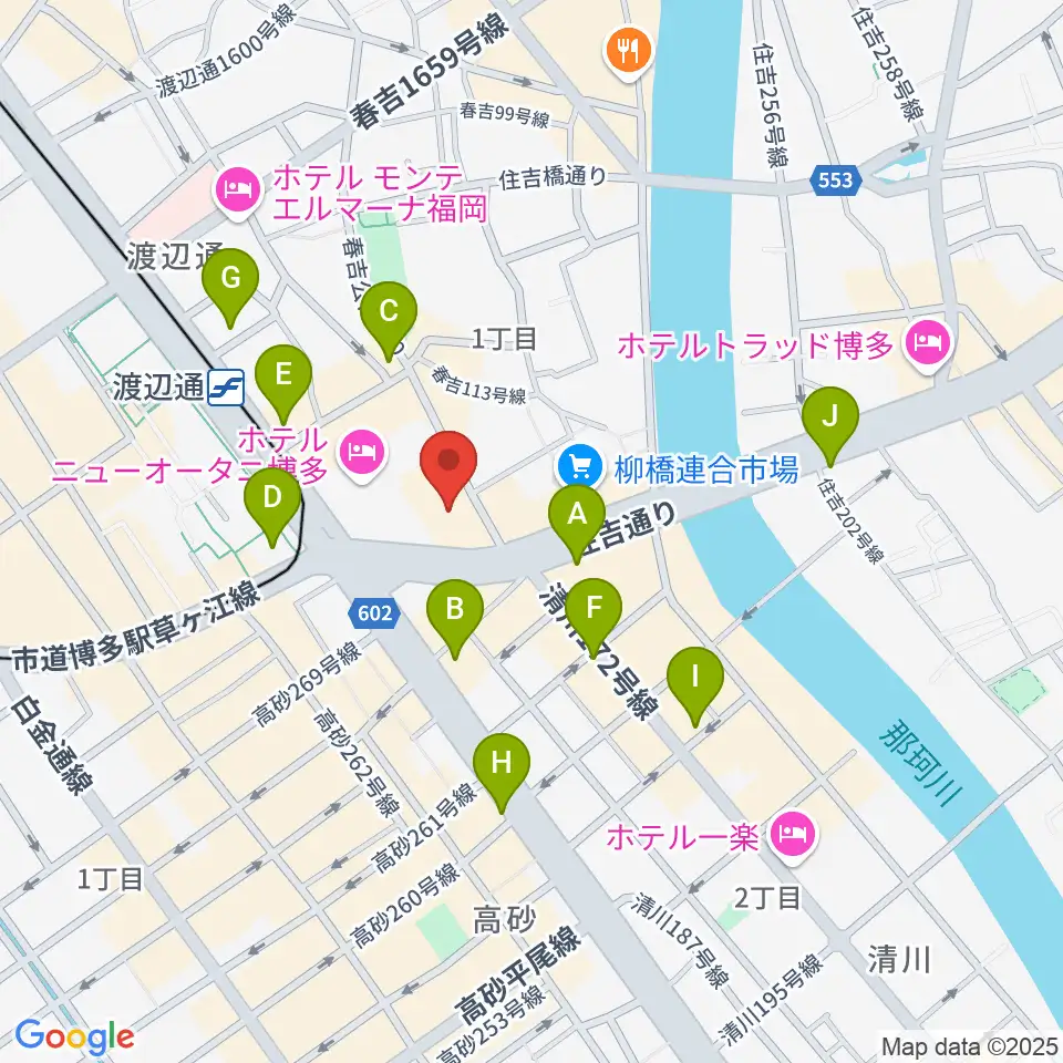 福岡HEACON LABO周辺のコンビニエンスストア一覧地図