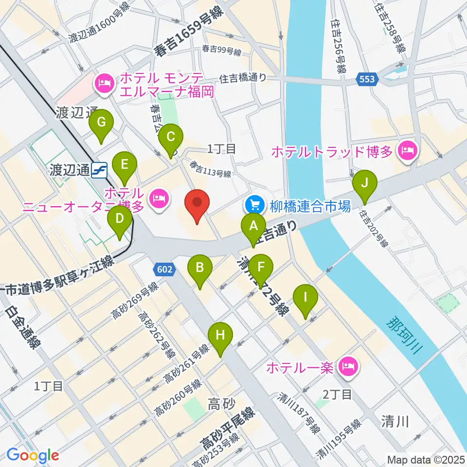 福岡HEACON LABO周辺のコンビニエンスストア一覧地図