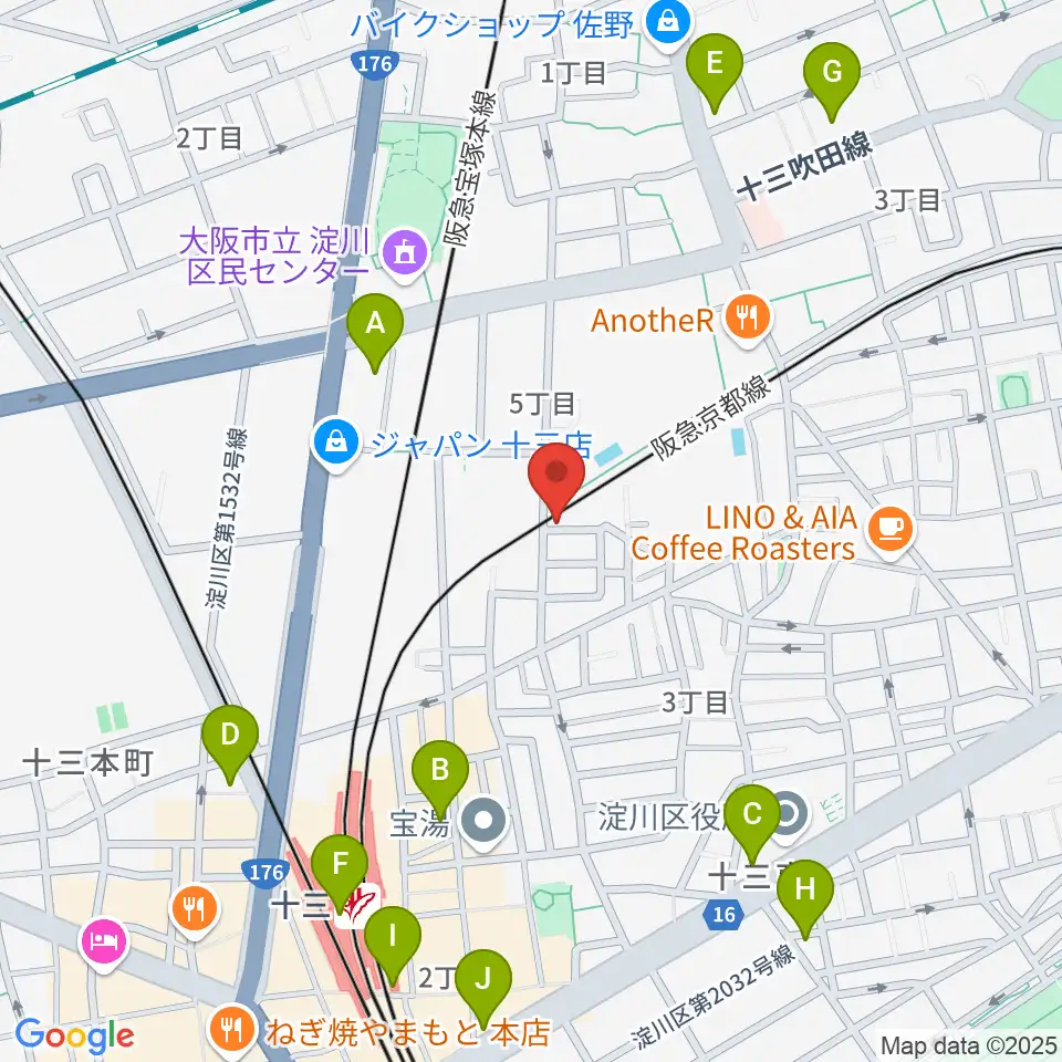 Lan Music Studio周辺のコンビニエンスストア一覧地図