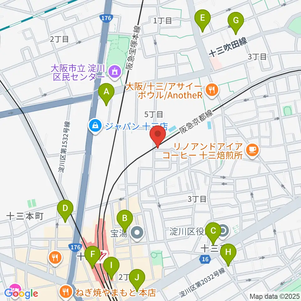 Lan Music Studio周辺のコンビニエンスストア一覧地図