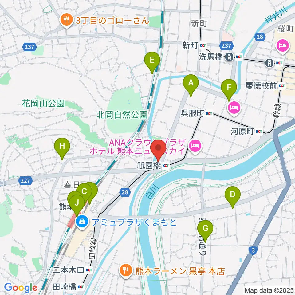 KAZ Guitar Music School周辺のコンビニエンスストア一覧地図