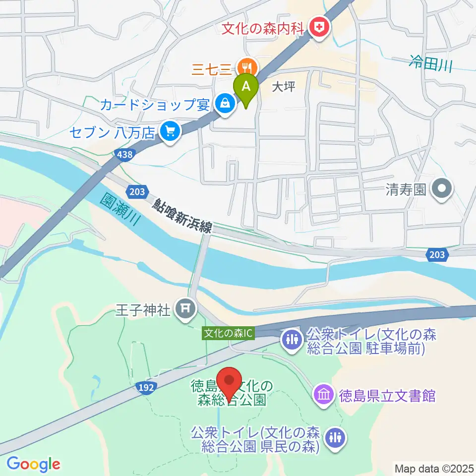 徳島県立近代美術館周辺のコンビニエンスストア一覧地図