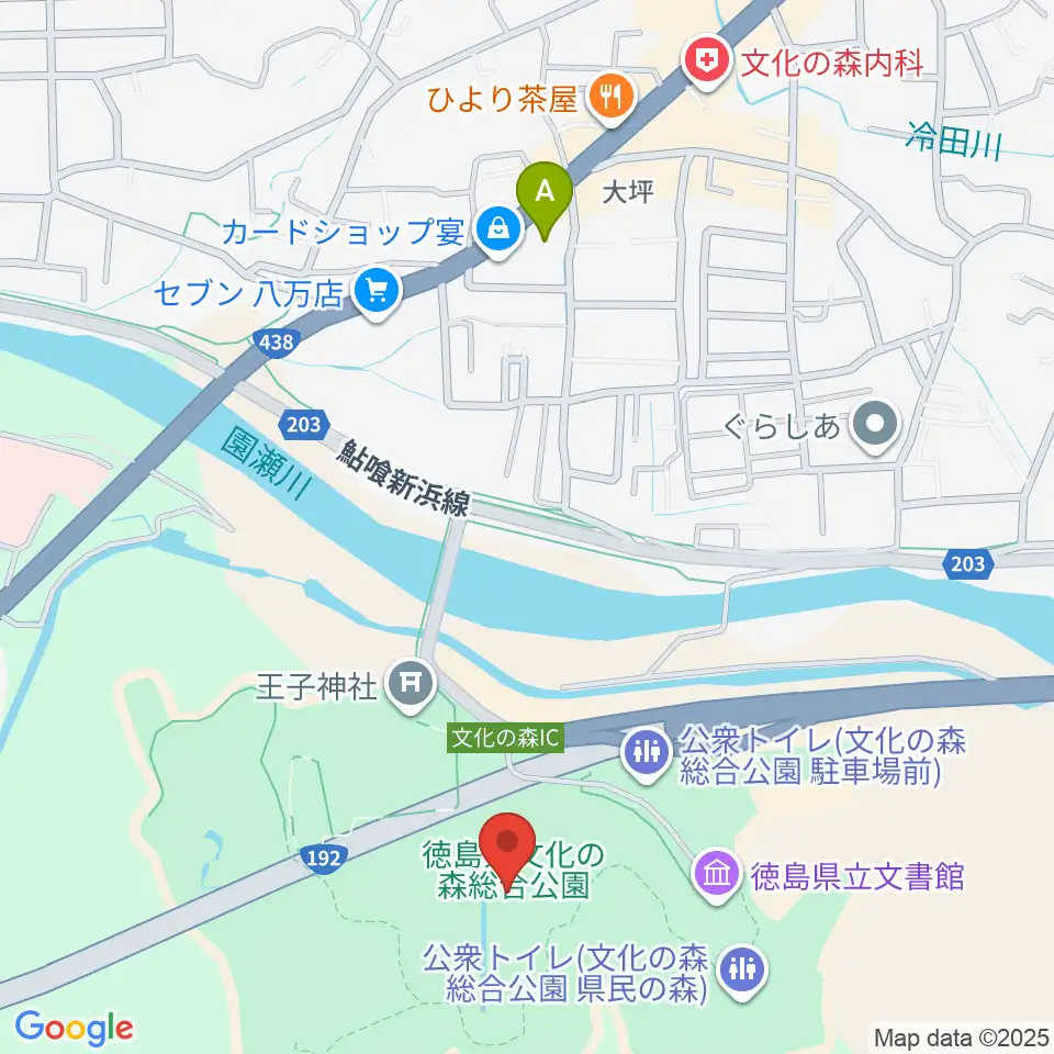徳島県立近代美術館周辺のコンビニエンスストア一覧地図
