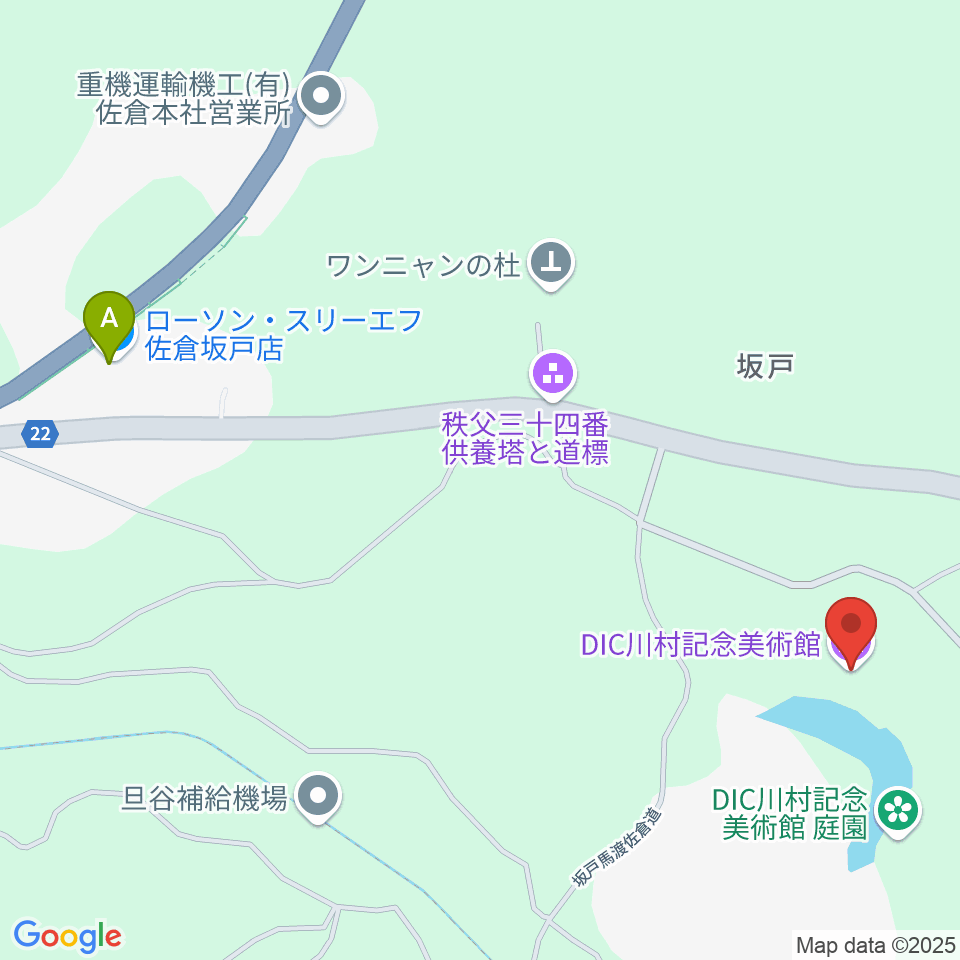 DIC川村記念美術館周辺のコンビニエンスストア一覧地図