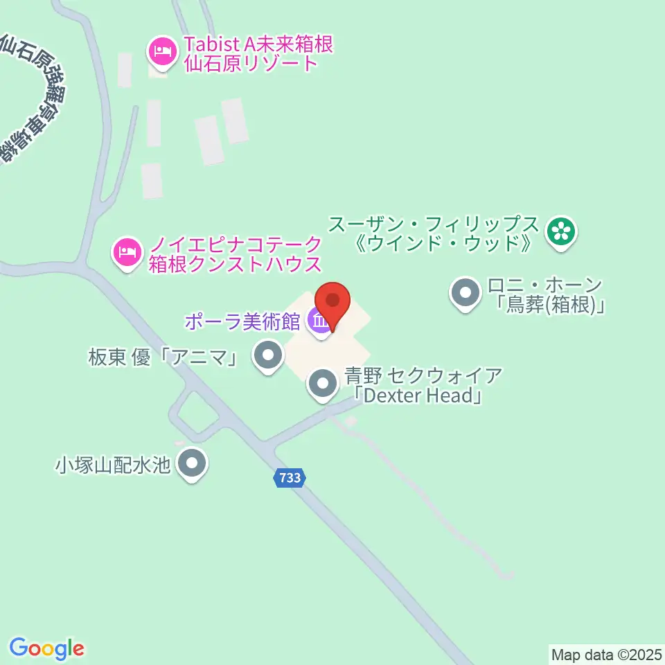 ポーラ美術館周辺のコンビニエンスストア一覧地図