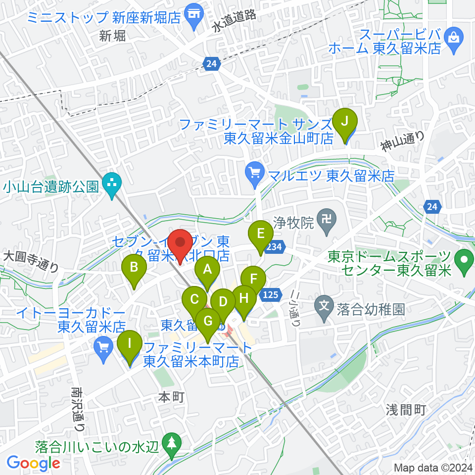 スタジオsus４周辺のコンビニエンスストア一覧地図