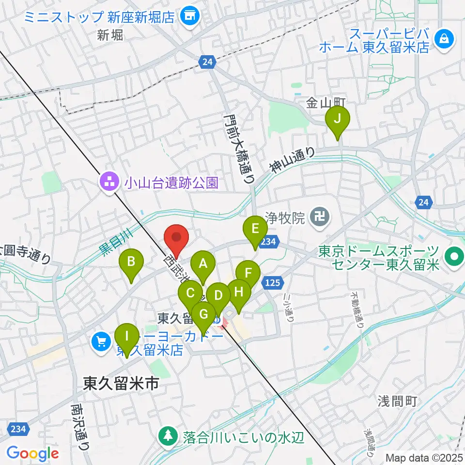スタジオsus4周辺のコンビニエンスストア一覧地図