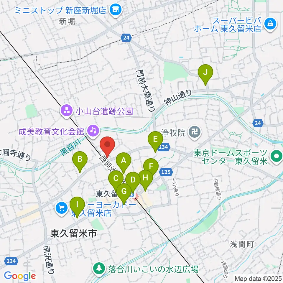 スタジオsus4周辺のコンビニエンスストア一覧地図