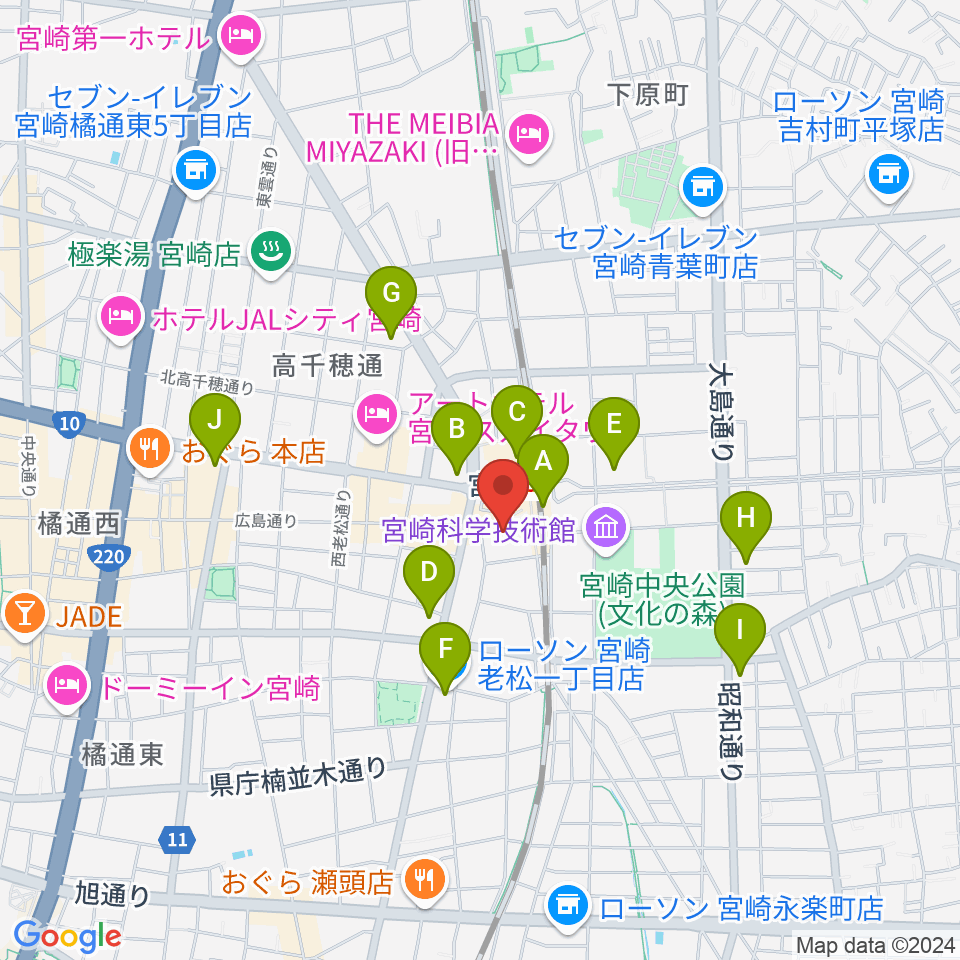 ワンダーアティックシネマ周辺のコンビニエンスストア一覧地図