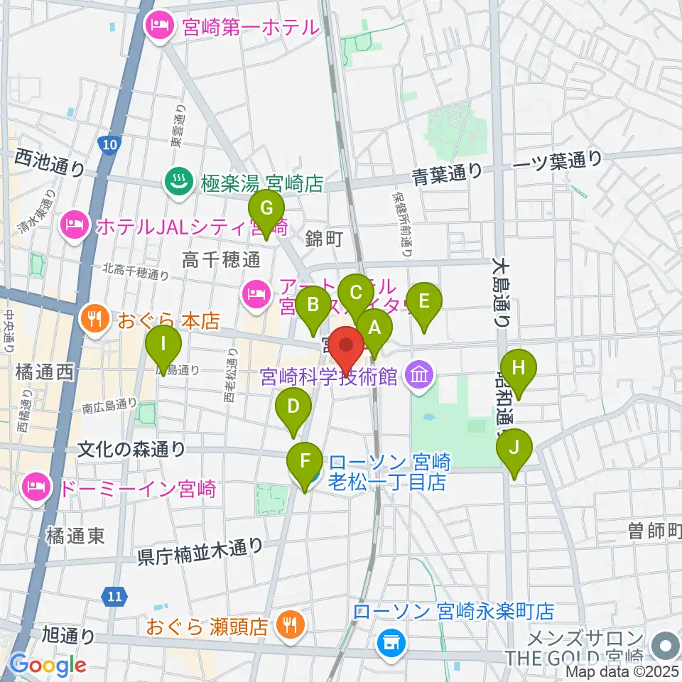 ワンダーアティックシネマ周辺のコンビニエンスストア一覧地図