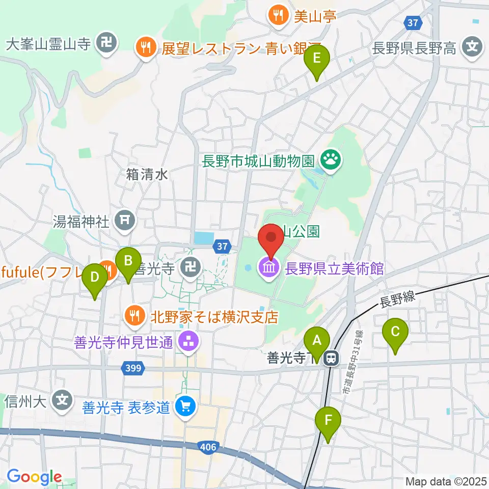 東山魁夷館周辺のコンビニエンスストア一覧地図