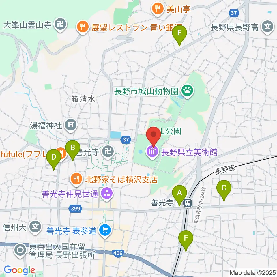 東山魁夷館周辺のコンビニエンスストア一覧地図