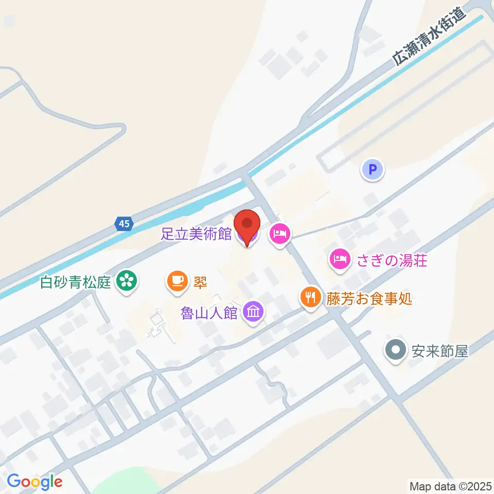 足立美術館周辺のコンビニエンスストア一覧地図