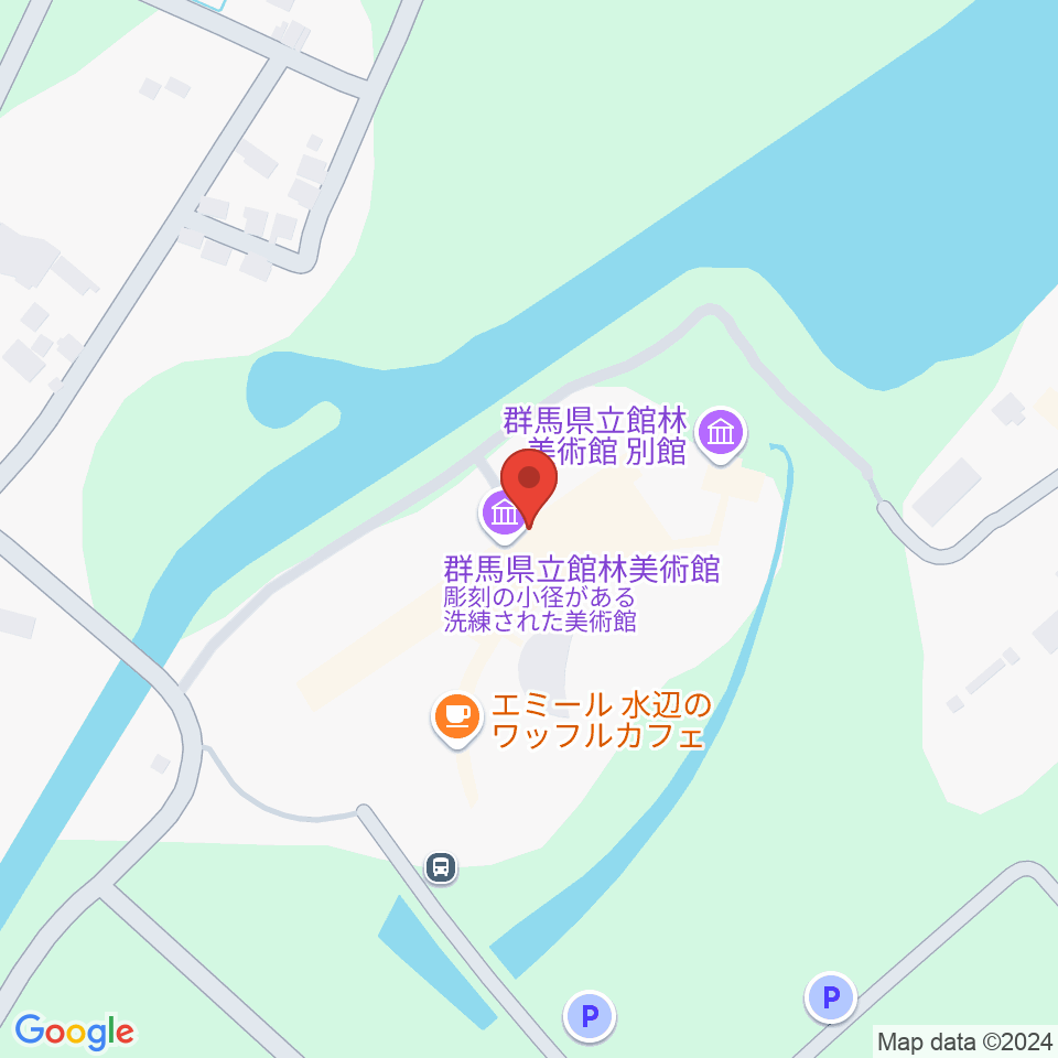 群馬県立館林美術館周辺のコンビニエンスストア一覧地図