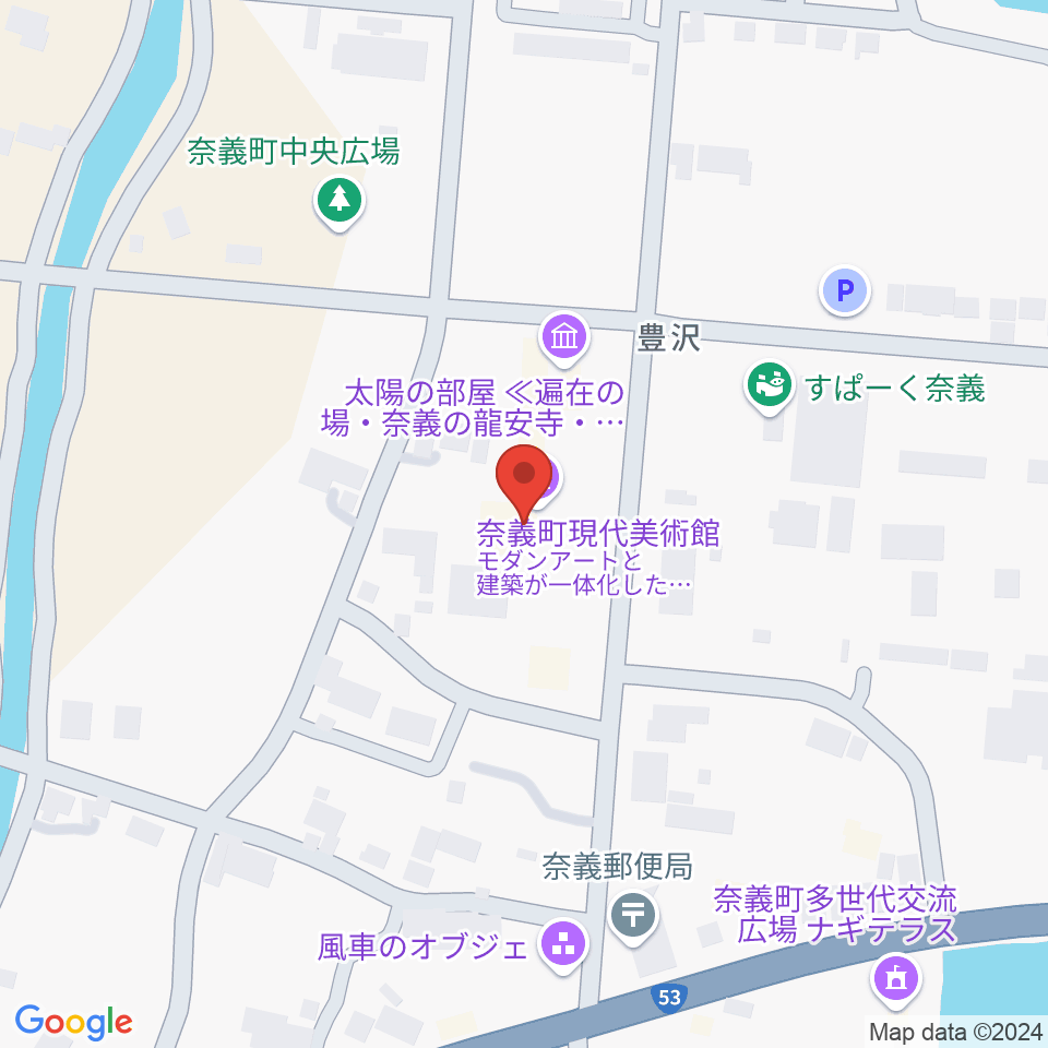 奈義町現代美術館（NagiMOCA）周辺のコンビニエンスストア一覧地図