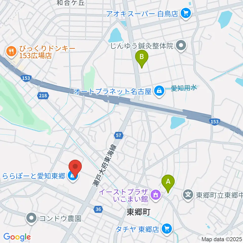 島村楽器ららぽーと愛知東郷店周辺のコンビニエンスストア一覧地図