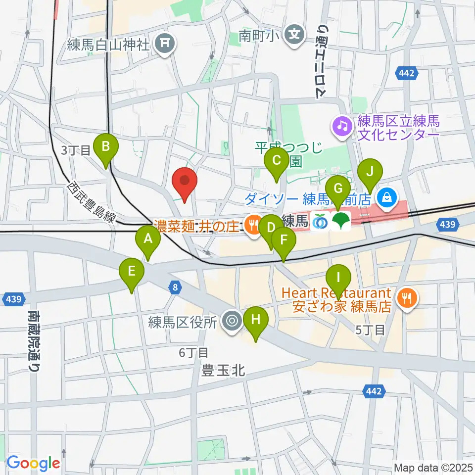 スタジオクレフ周辺のコンビニエンスストア一覧地図