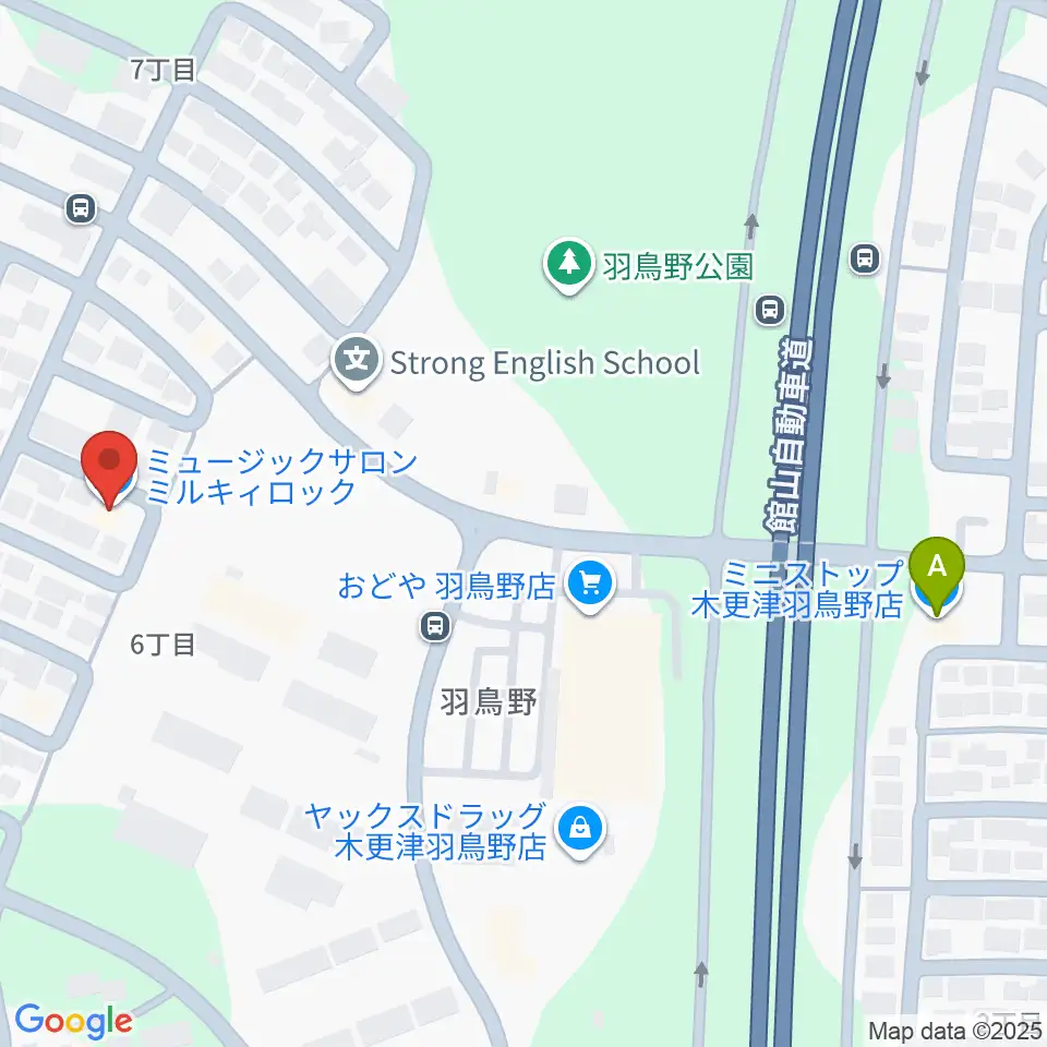 ミュージックサロン・ミルキィロック周辺のコンビニエンスストア一覧地図