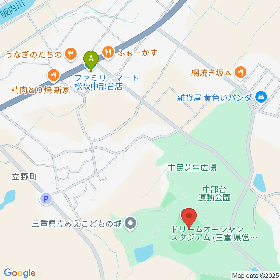 ドリームオーシャンスタジアム周辺のコンビニエンスストア一覧地図