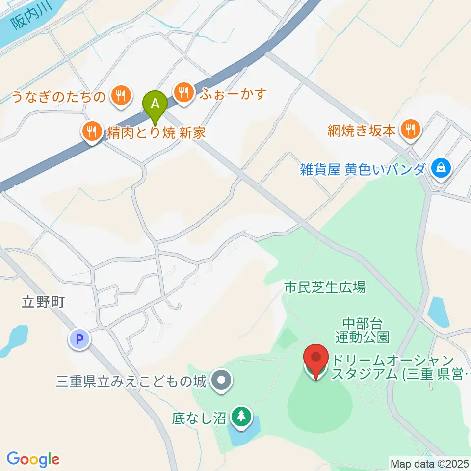 ドリームオーシャンスタジアム周辺のコンビニエンスストア一覧地図