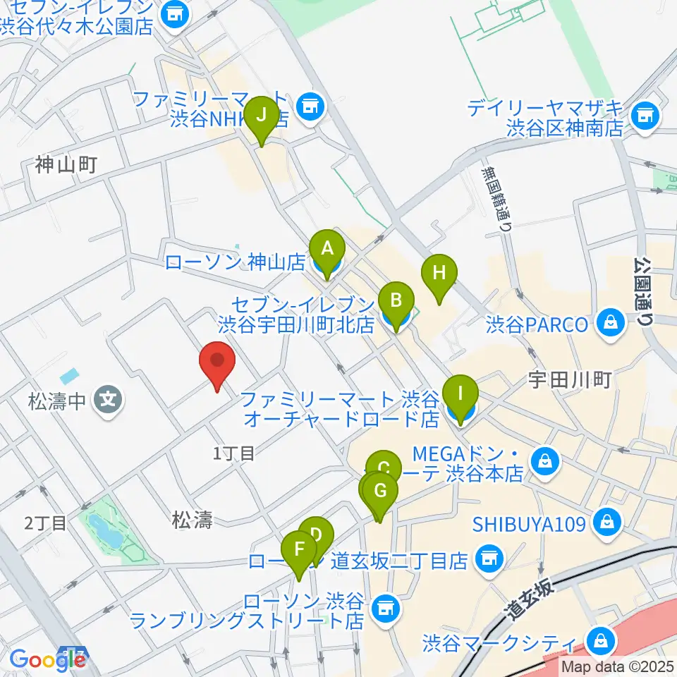 戸栗美術館周辺のコンビニエンスストア一覧地図
