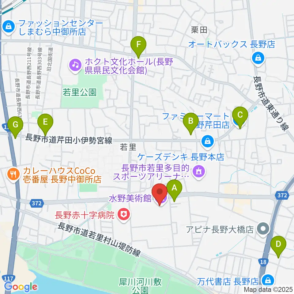 水野美術館周辺のコンビニエンスストア一覧地図