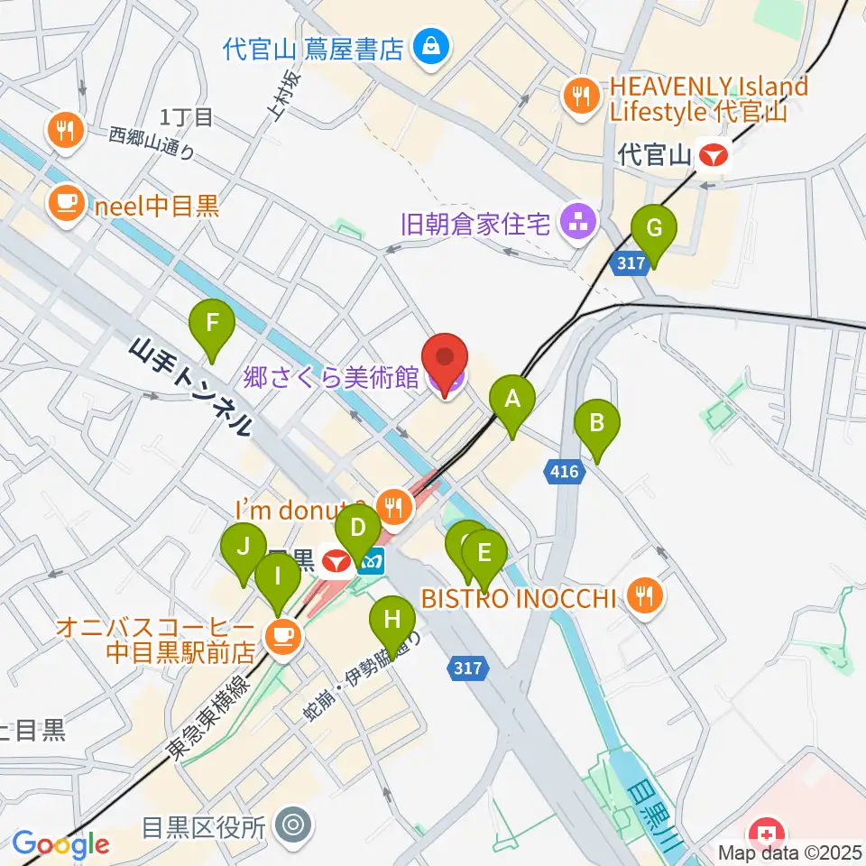 郷さくら美術館周辺のコンビニエンスストア一覧地図